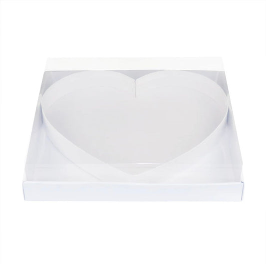 Large fillable heart with Clear lid box