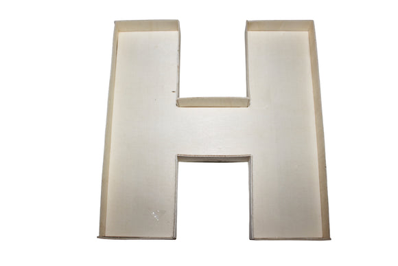 Wooden fillable letter “H”