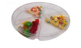 6 section Tray With Flat Lid