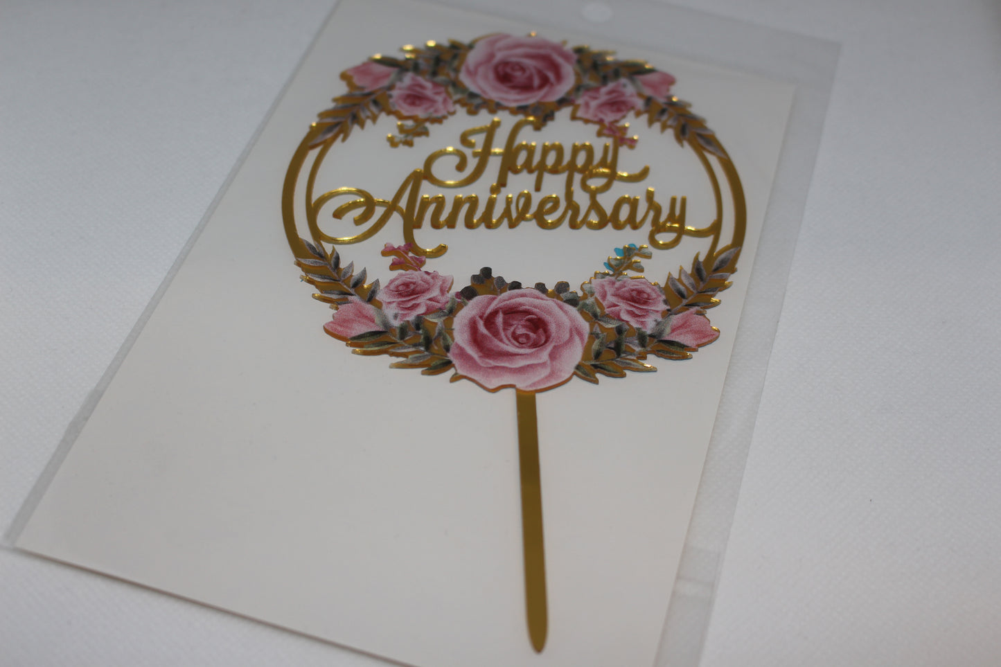 Happy Anniversary cake topper