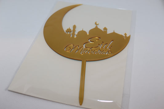 Eid Mubarak cake topper