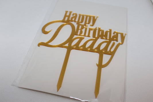 Happy Birthday Daddy cake topper