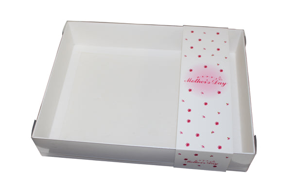 Clear Lid Box With Happy Mothers Day sleeve - 26 x 20 x 5cm