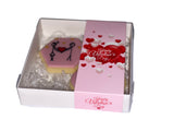 Clear Lid Box With Happy Valentines Sleeve - 15 x 15 x 3.5cm