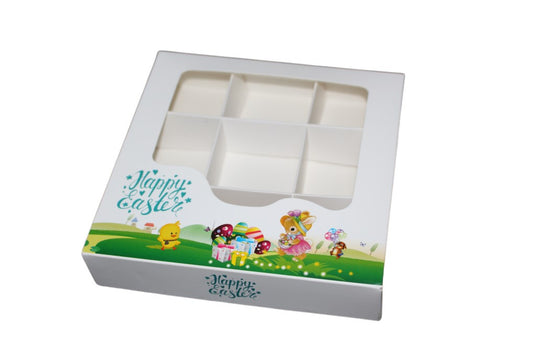Empty Easter Boxes with inserts - 15x15x3.5cm