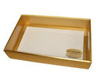 Gold Clear lid box - 27 x 16 x 5 cm