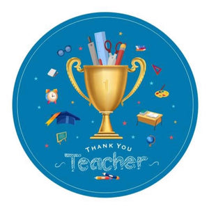 Large Thank You Teacher Stickers [10]