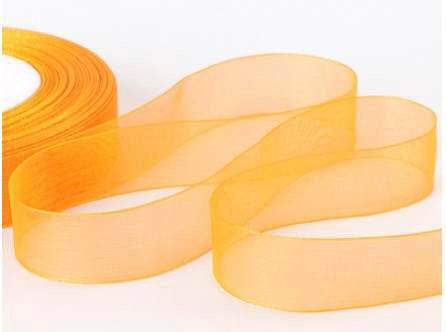 Organza Plain Orange Ribbon