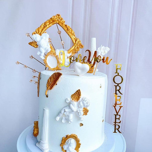 Love You Forever cake topper