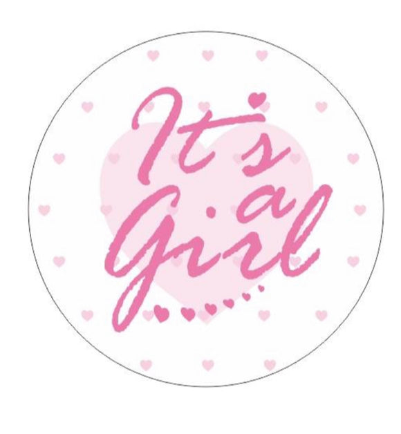 Large It's a Girl Stickers [10]