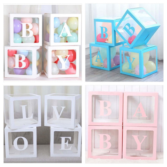 BABY/ LOVE DISPLAY GIFT BOX - 4 BOX SET