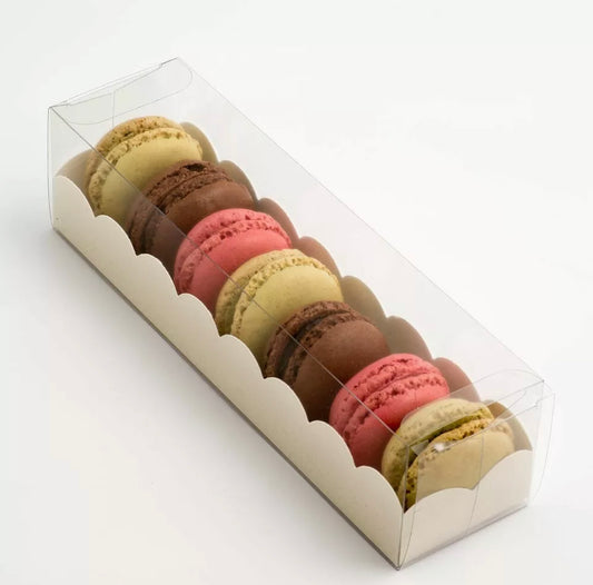 Large Clear Macaron Box - 20x5x5cm