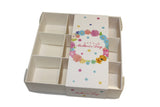 Clear Lid Box With Floral Mothers Day Sleeve - 15 x 15 x 3.5cm