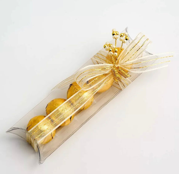 Small Pillow Favour Box with Ribbon - 10x4x2cm