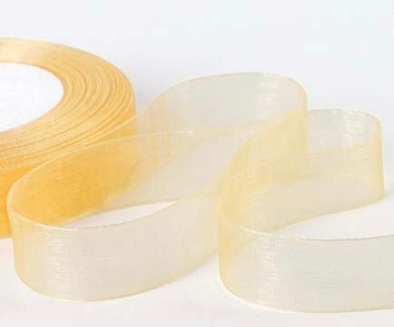 Organza Plain Gold Ribbon