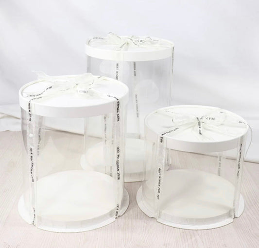 Clear Round Cake Box 8 Inch