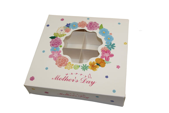 Mothers Day Floral Window Boxes with inserts - 15x15x3.5cm