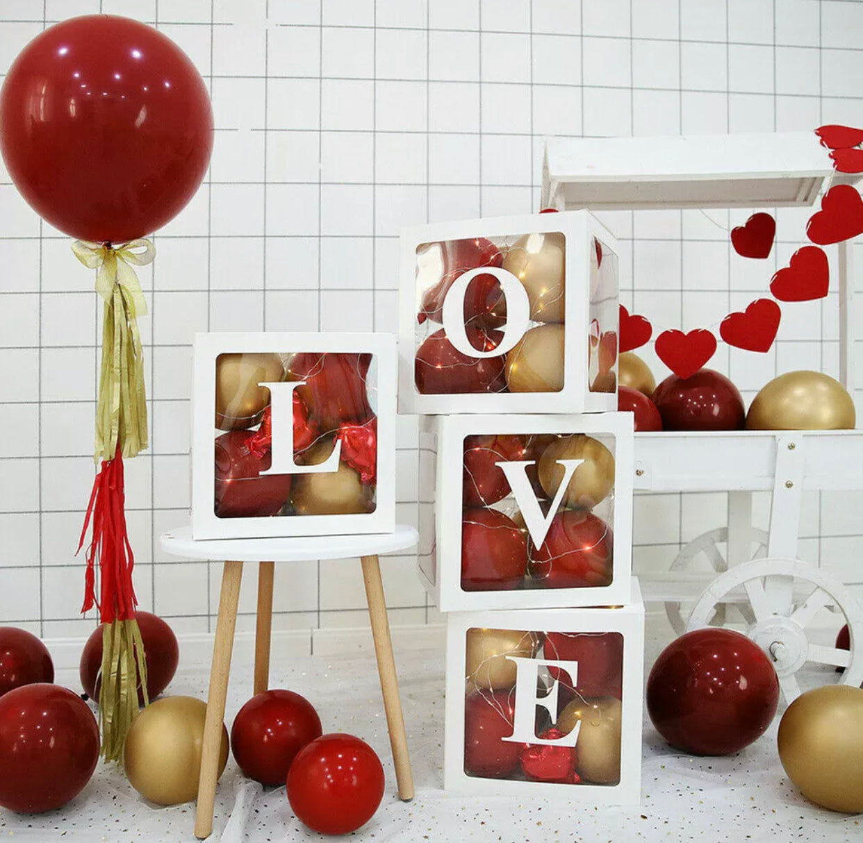 BABY/ LOVE DISPLAY GIFT BOX - 4 BOX SET