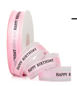 Baby Pink “Happy Birthday” ribbon