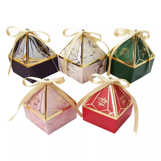 Marble print ‘Only for you’  favour boxes