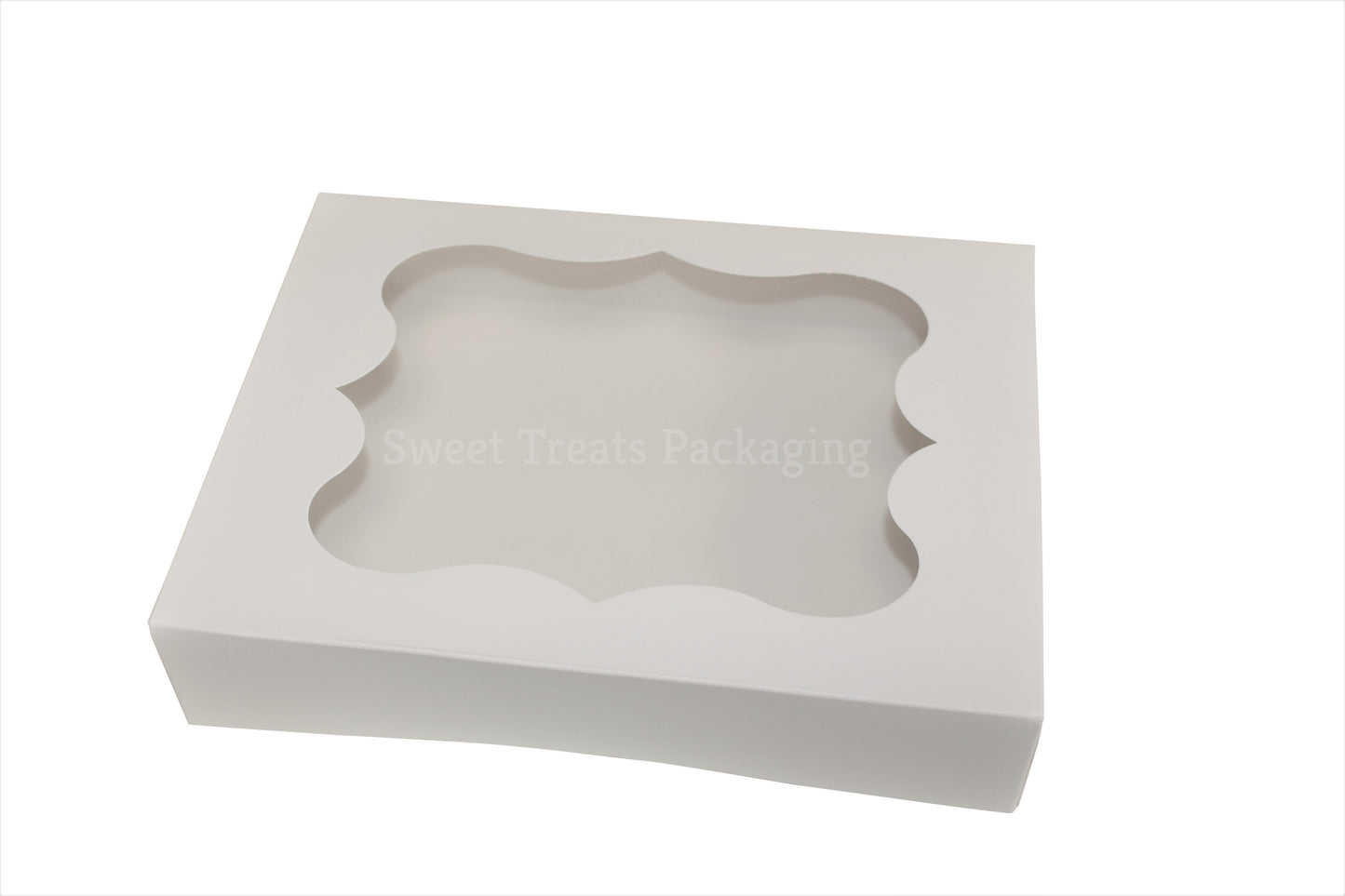 Large White  Window Bakery/Section Box - 24 x 18 x 5 cm
