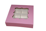 Empty Baby Pink Boxes with inserts - 15x15x3.5cm