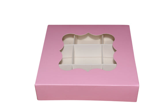 Empty Baby Pink Boxes with inserts - 15x15x3.5cm