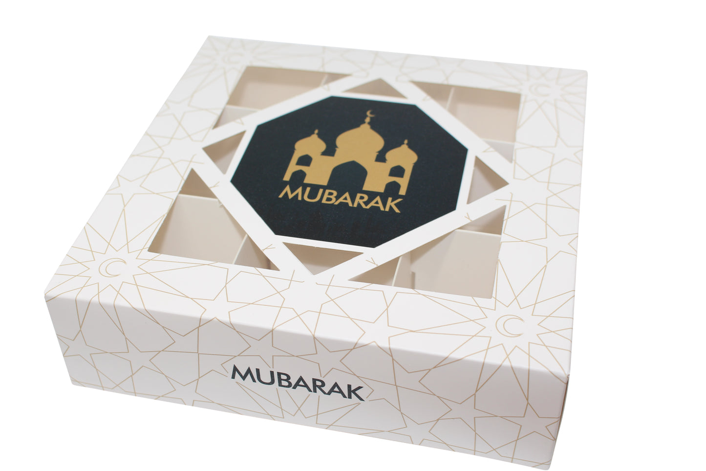 White Mubarak section boxes - 18x18x5cm