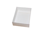 White Clear Lid  Box - 12 x 9 x 3.5 cm